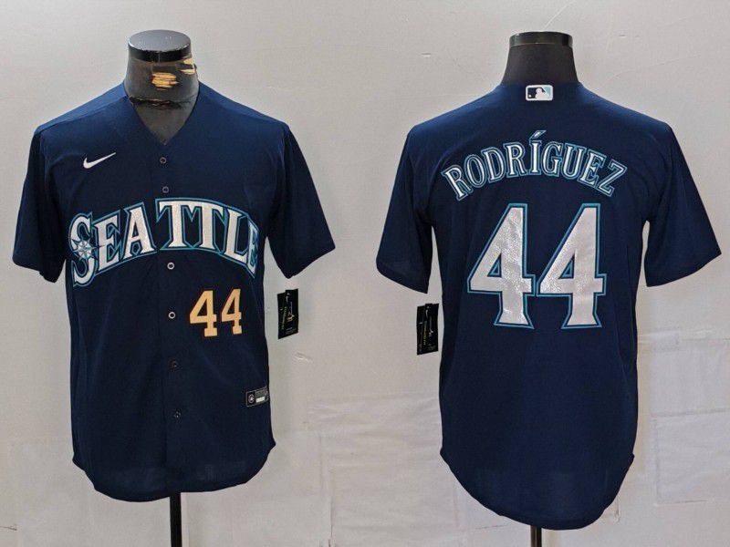 Men Seattle Mariners #44 Rodriguez Drak Blue Game 2025 Nike MLB Jersey style 6->seattle mariners->MLB Jersey